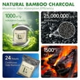 thumbnail image 3 of Bamboo Charcoal Air Purifying Bags (100g, 10 Pack) - Natural Odor Absorber for Home, Car, Closet & Shoe, 3 of 10
