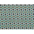 thumbnail image 2 of Zelouf Rayon Spandex Knit Print  , Sewing, DIY, Crafts Fabric by the Yard, 471 Teal/citrus, 20 Yard, 2 of 2