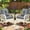 Gray, variant on MEETWARM Outdoor Wicker Rocking Chairs Set of 2, Rattan Patio Rocker Chairs with Thick Cushions and High Back, All-Weather Patio Wicker Chair with Safe Rocking Design for Garden, Cream White/Grey