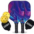 thumbnail image 1 of Pickleball Factory PB00047-3-C Best Pickleball Set, PB00047 Shards Pickleball Rackets, Best Pickleball Set for Driveway, Carbonfiber Graphite, 1 of 1