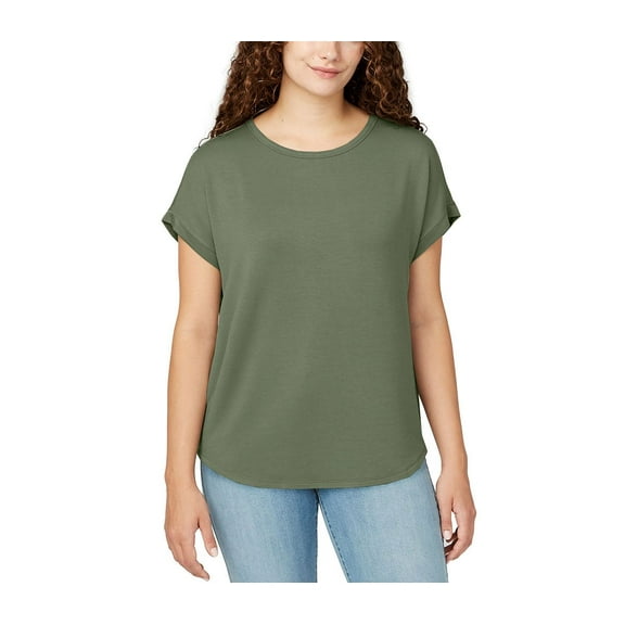 Buffalo Women's Top Sz XL Short Sleeve Crew Neck T-Shirt Green