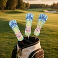 thumbnail image 3 of Yuyamidu Rainbow Tie Dye Golf Club Head Cover, Whilpool Tie Dye Golf Head Cover Driver Headcover Fairway Wood Headcover Hybrid Club Head Cover with Soft Lining, 3 of 8