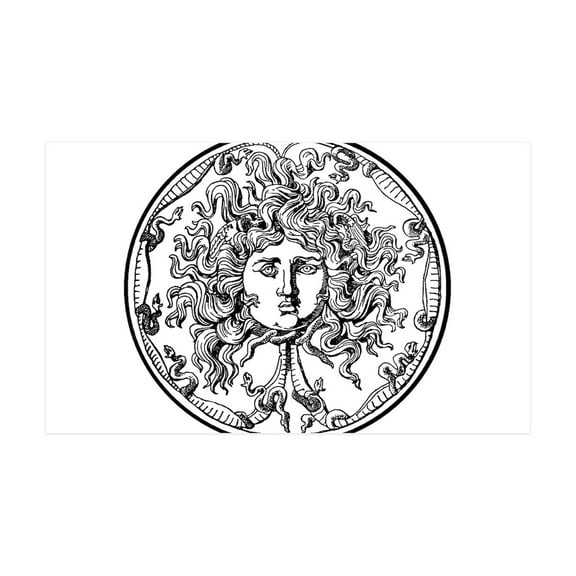 CafePress - Medusa - 35x21 Wall Decal
