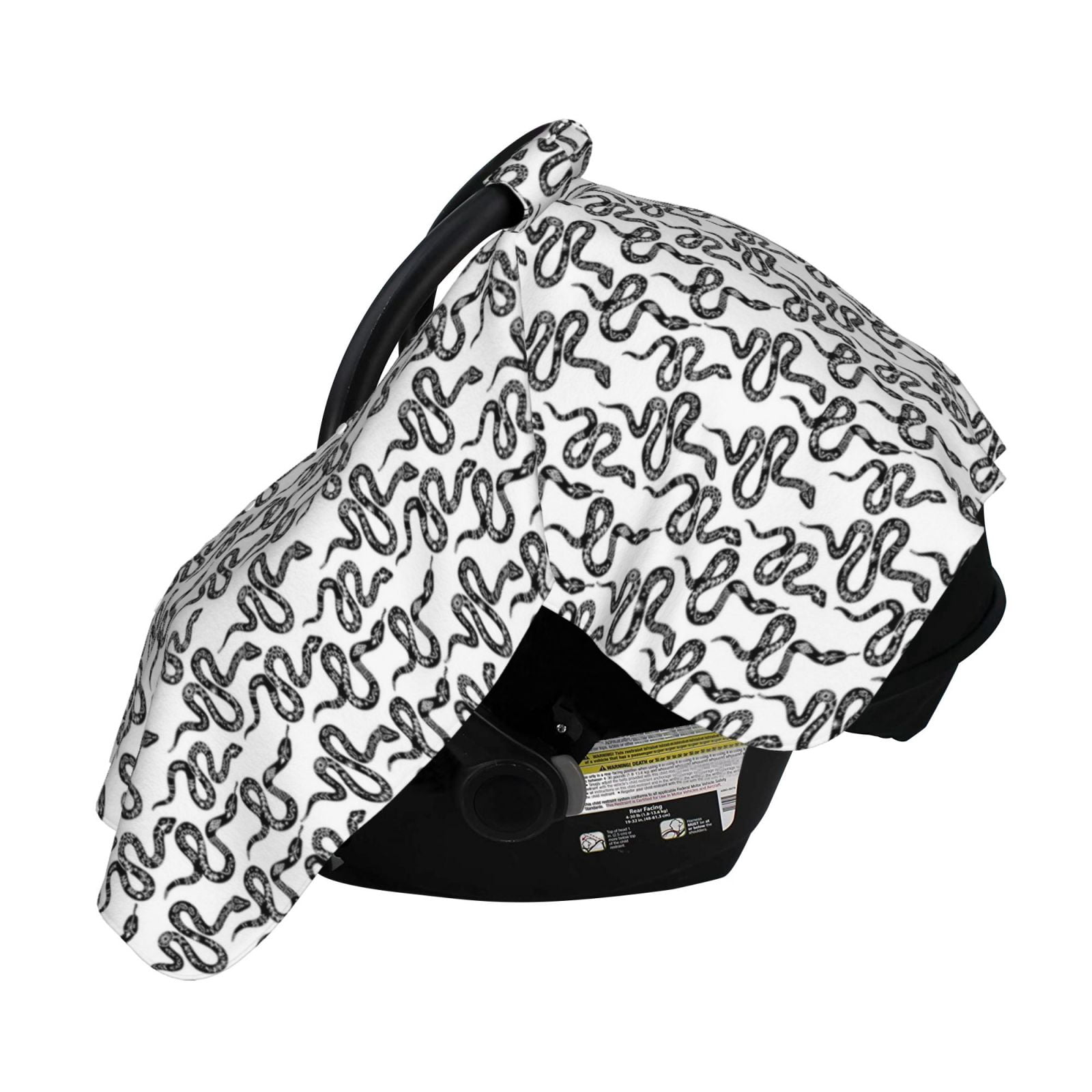Naloa Snake Baby Car Seat Cover, Breathable Baby Carrier Cover, Multiuse Baby Carrier Cover & Nursing Breastfeeding Cover