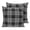 Black, White, Charcoal, variant on Pillow Covers 26x26 Set of 2, Buffalo Plaid Throw Pillow Covers Decorative Couch Cushion Cover, Crimson Red Farmhouse Gingham Striped Microfiber Soft Square Pillowcases for Bedroom Living Room Sofa