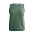 thumbnail image 4 of Jalioing Tank Tops for Women Keyhole Neck Sleeveless Eyelet Shirts Summer Trendy Loose Pullover Tees, 4 of 7