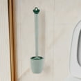 thumbnail image 4 of Silicone Bathroom Toilet Brush Set, Wall Mounted or Floor Placed Tool with Flexible Brush Head, Cleans Corners and Comes with Cover, Easy to Clean and Quick-Drying, 4 of 8