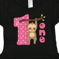 thumbnail image 4 of Inktastic Pink Sloth 1st Birthday Girls Baby Dress, 4 of 5