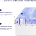 thumbnail image 3 of 3-inch Dual-layer Memory Foam Mattress Topper with Cooling Gel & Ventilated Design for Enhanced Sleep Comfort, 3 of 13