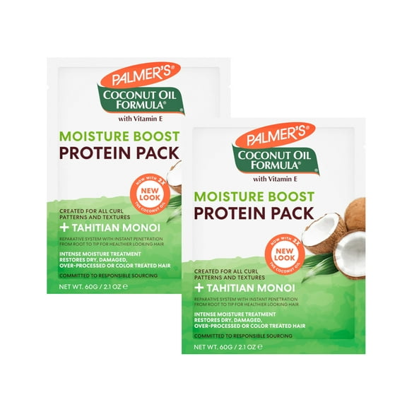 2 Pack Palmer's Coconut Oil Formula Deep Conditioning Protein Pack 2.1oz Each