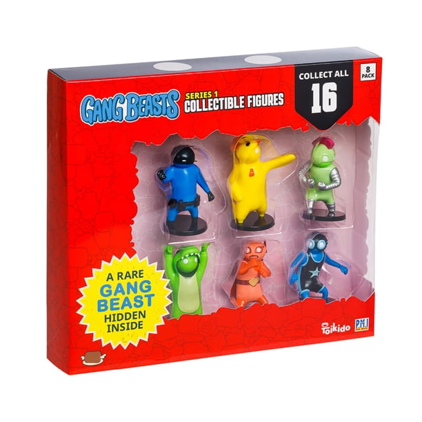 Figuras de acción de pandillas bestias | Paquete de ocho | Figuras de 2,5 pulgadas para niños. Juguetes de superhéroes para niños y niñas. Colecciona 16 minijuguetes | 1 juguete oficial de bestias de