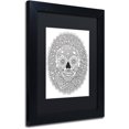 thumbnail image 2 of Trademark Fine Art "Candy Skull" Canvas Art by Hello Angel, Black Matte, Black Frame, 2 of 4