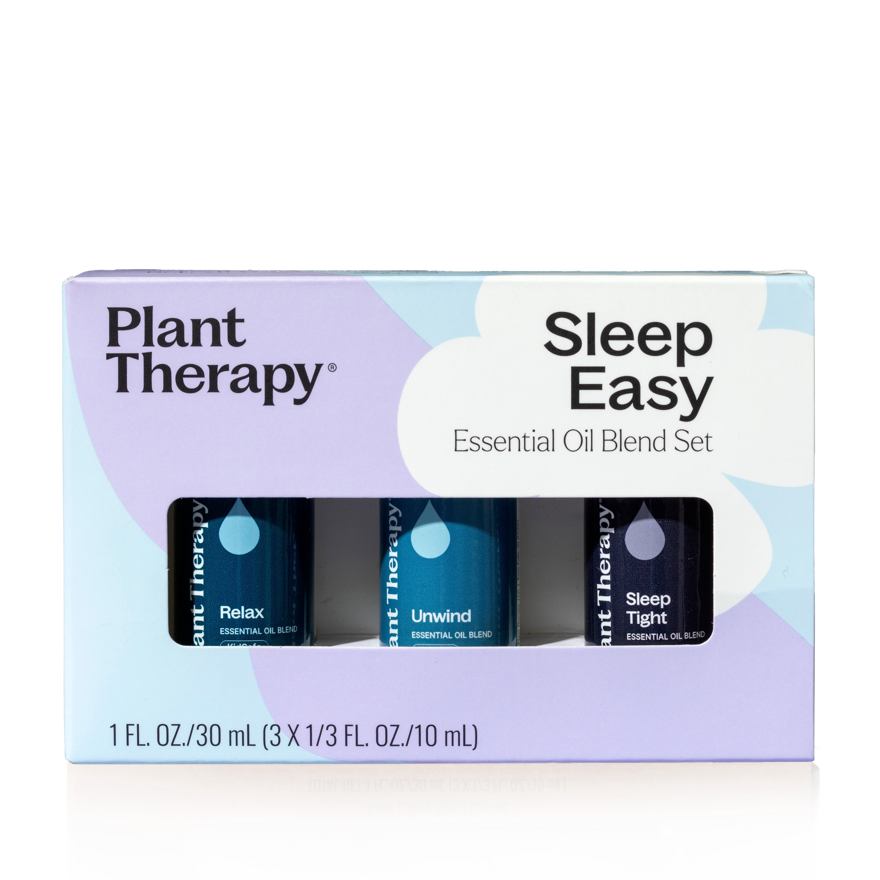 Plant Therapy Sleep Easy Essential Oil Blend Set 10 mL (1/3 oz) each of Relax, Sleep Tight & Unwind, Pure, Undiluted, Essential Oil Blends