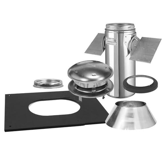 Selkirk Corporation 8T-PCK 8 Inch  Ultra-Temp Pitched Ceiling Support Kit  Stainless