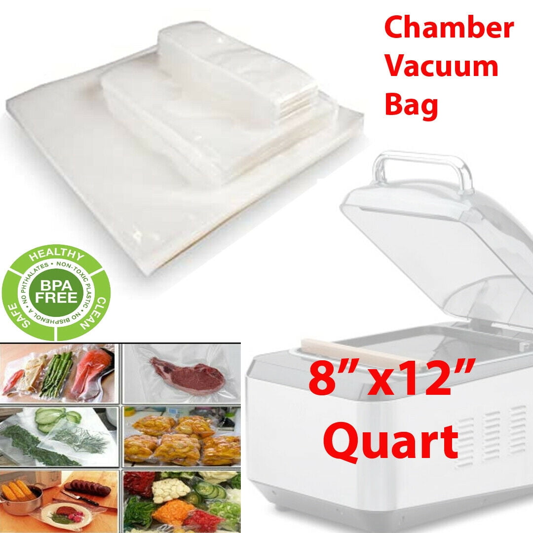 300 QuartSize BPA Free Chamber Vacuum Sealer Machine Pouch Bag8" x12"