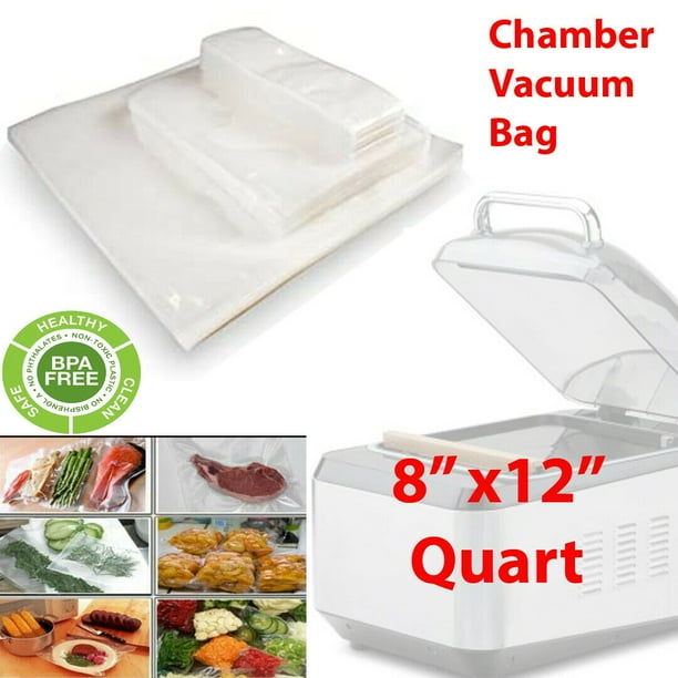 300 QuartSize BPA Free Chamber Vacuum Sealer Machine Pouch Bag8" x12