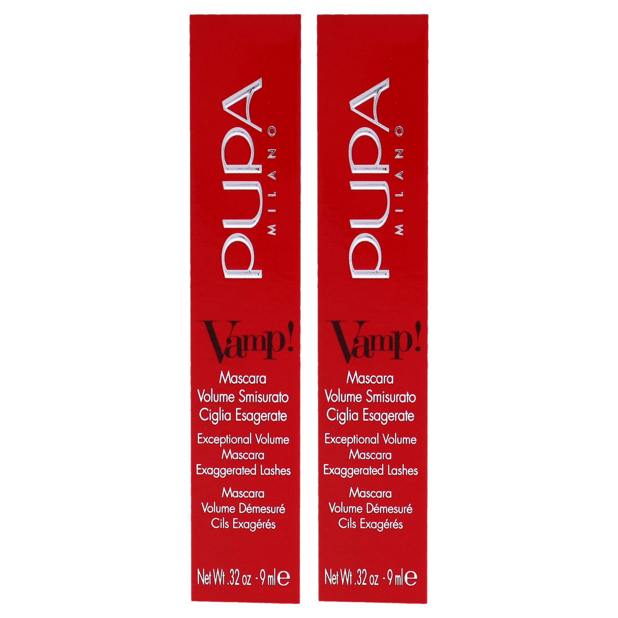 Pupa Milano Vamp! Mascara - 504 Military Green - Pack of 2 - 0.32 oz Mascara