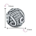 thumbnail image 4 of Bling Jewelry Womens Musician Student G Clef Music Note Charm Bead .925 Sterling Silver Fits European Bracelet, 4 of 4