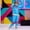 Blue, variant on Big Boys Outfits Set Disco Tracksuit Zip Up Hip Hop Dance Costume With Print Athletic Outfit For Kids Pink 8-9T