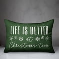 thumbnail image 3 of Creative Products Green Life Is Better At Christmas Time 20 x 14 Spun Poly Pillow, 3 of 3