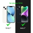 thumbnail image 2 of for iPhone 13 / 14 Case Compatible with MagSafe, Translucent Matte Shockproof Phone Case Cover - Blue, 2 of 7