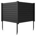 thumbnail image 1 of Costway 48"L x 37.5"H Air Conditioner Fence Screen Panel Kit with 3 Ground Stakes Black, 1 of 10