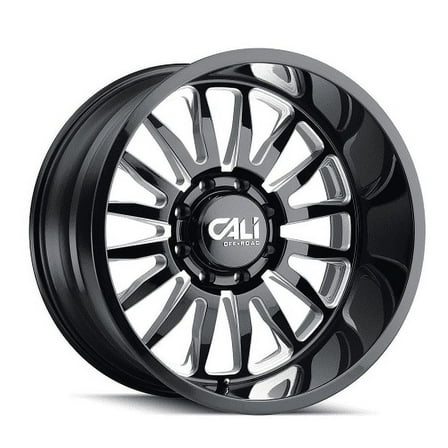 Cali Off-Road Summit-9110 20X12 8X170 -51Et 125.2Cb Gloss Black/Milled Spokes