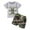 Grey, variant on Toddler Boy Clothes Boys Girls Fashion Outfits Set Kids Baby Unisex Summer Cotton Cartoon Printed Short Sleeve Casual 1t 2t 3t 4t 5t 6t Crew Tank Tees+Shorts Shorts Two Piece 2PCS
