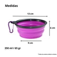 thumbnail image 5 of Plato Plegable para Mascotas - Cuenco de Agua y Comida Genérica Cuenco Plegable, 5 of 5