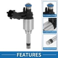 thumbnail image 2 of Inyector de combustible único No.35310-2B120 Boquilla de inyección de combustible para Hyundai Sonata Eco 2015-2017 1.6L Negro, 2 of 6