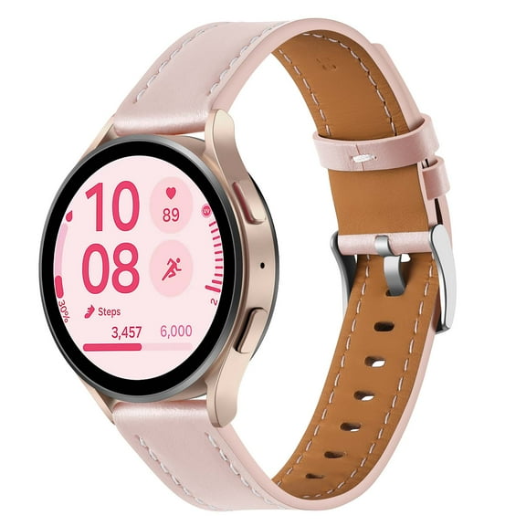 Slim Leather Watch Band Compatible with Samsung Galaxy Watch 5 pro 45mm,Wristband Replacement Adjustable Comfortable Bracelet Strap Watch Band with Quick Release Buckle,Pink