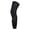 Black, variant on Knee Padded Compression Leg Sleeve Thigh Guard Sports Protective Gear Brace Support for Football Basketball Volleyball Softball Red XL