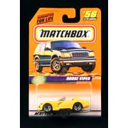 Matchbox Dodge Viper Yellow Super Cars Series 8 1998 Basic Die-Cast Vehicle (#56 of 75)