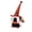 A, variant on Halloween Faceless Gnome Plush Figurine, Flocked Doll with Witch Hat Spider Pumpkin Mini Broom, Spooky Tabletop Decor Gift for Haunted House Party