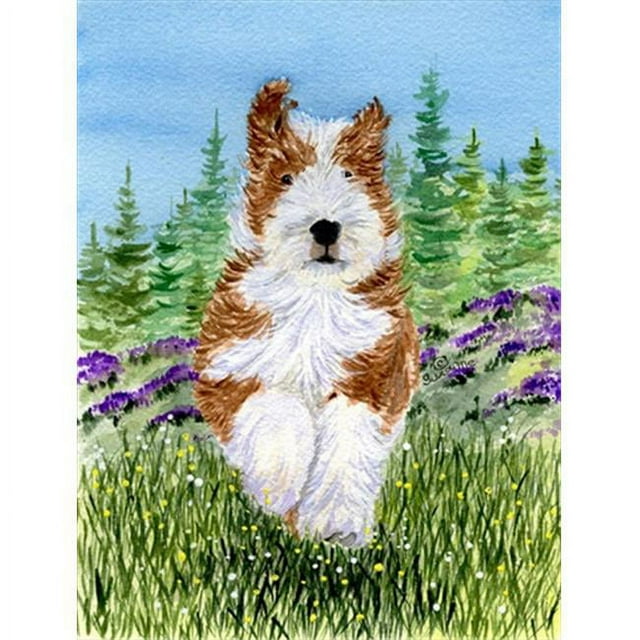Carolines Treasures SS8320GF Bearded Collie Flag - Garden Size