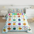 thumbnail image 3 of Manfei Colorful Alphabet Bedding Comforter Set,Kids Learning Twin Comforter Sets,Multicolor 26 Letters Bedding Set For Girls Kids,Breathable Home Decor Reversible,2pcs, 3 of 9
