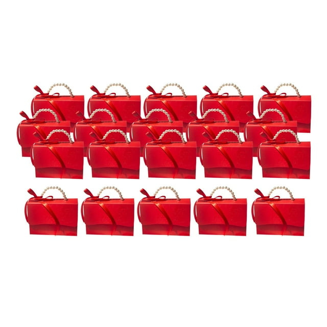 Cajas de Favores Favores de chocolates Decoración creativa europeo Cajas de de papel hermosas portátiles para suministros rojo Gloria Cajas de dulces