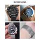 thumbnail image 5 of Correas de reloj con hebilla de doble presión Certina 50 Snow Breitling para Citizen Blue Angel Air Eagle de acero inoxidable de 22 y 23 mm, 5 of 5