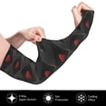thumbnail image 3 of Uemuo Red Poker Printed Arm Sleeves, Cooling UV Sun Protection Sports Compression for Men/Women, 3 of 8