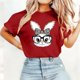 thumbnail image 5 of Camisetas de Manga Larga de Mujer de Moda Casual Impreso Cuello Redondo para Navidad, Fiesta Y Ocio, 5 of 5