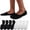 4 Pure White+4 Pure Black, variant on No Show Socks Men 6/8 Pack Invisible Low Cut Socks Non Slip Short Socks Size 5-11/10-13