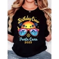 thumbnail image 1 of Camiseta para mujer Suave de veranoWomen'S T-Shirt, "Sunset Glasses Dolphin 2025" Print, Retro Minimalist Fashion, Round Neck, Casual And Comfortable, Sports Short-Sleeved T-ShirtFather's Day, Mothe, 1 of 7