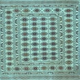 thumbnail image 1 of Ahgly Company Indoor Square Persian Light Blue Traditional Area Rugs, 6' Square, 1 of 4