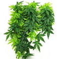 thumbnail image 1 of ORUYROP Aquarium Reptile Fish Tank Artificial Plastic Fake Hanging Plant Decor Reptile Breeding Box Aquarium Landscape Simulation Plant Hanging Leaf 50cm, 1 of 7