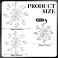 thumbnail image 3 of CCOCC 4 Pcs Starburst Wall Decor Bling Wall Art Crystal Teardrop 3D Hanging Rhinestone Radial Metal Artwork Modern Accent Sculptures Decorations for Living Room Home Office Bedroom(Silver), 3 of 7