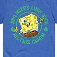 thumbnail image 3 of SpongeBob SquarePants - Who Needs Luck With This Charm - Toddler And Youth Short Sleeve Graphic T-Shirt, 3 of 6