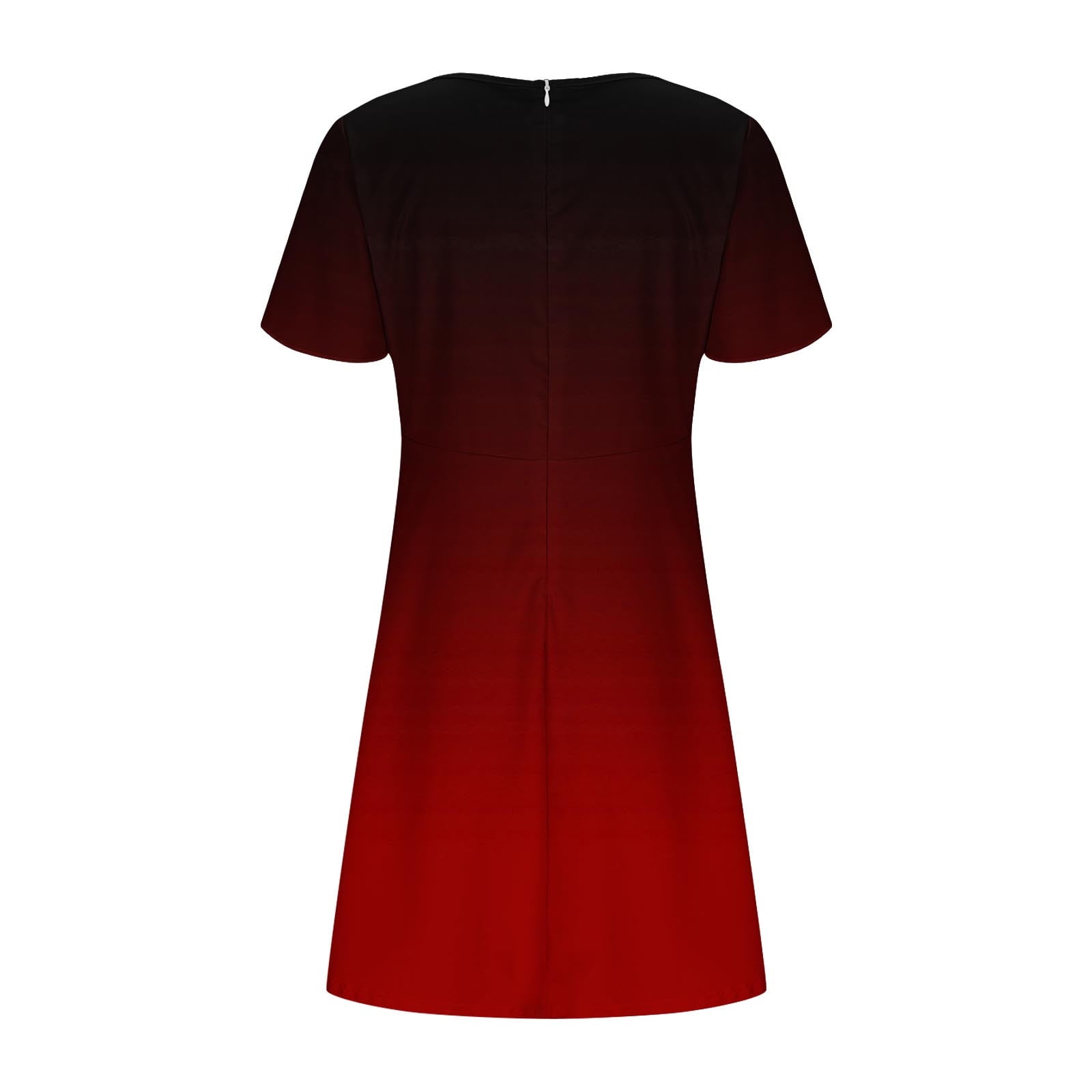 Ovbmpzd Dresses for Women Red Mini Satin Dress Short Sleeve V Neck Dresses Holiday Dresses for Women XL, Women's