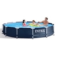 thumbnail image 3 of Intex 28211ST 12' x 30" Frame Round Above Ground Swimming Pool Kit w/ Canopy, 3 of 12