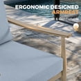 thumbnail image 4 of 4-Piece Aluminum Patio Furniture Set, Rustproof Outdoor Conversation Set with Loveseat, Armchairs and Coffee Table, 4 of 7