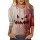 thumbnail image 1 of Tops sueltos de manga corta para mujer Tops casuales de talla grande Camisetas casuales de verano de manga corta con cuello en V Tops para mujer Camisetas Ropa de trabajo Vermilion/L, 1 of 5